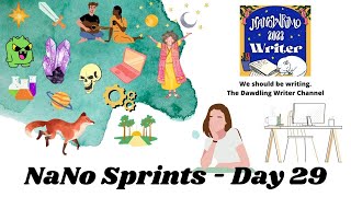 Writing Wednesday Live Writing Sprints for NaNoWriMo Day 29 Almost there [upl. by Triplett690]