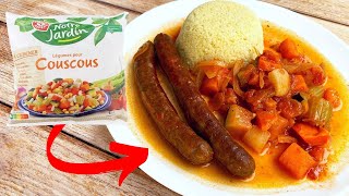 Je cuisine un sachet de légumes à COUSCOUS surgelés [upl. by Atiugal]