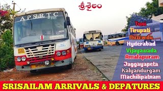 Srisailam Bus Station  Tuni Hyderabad nuzivedu Amalapuram Tirupati pulivendula Vijayawada [upl. by Notnel]