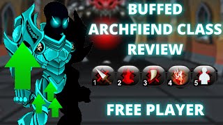 AQW Buffed Archfiend Class Review  Insane Farmer and Support [upl. by Hall829]