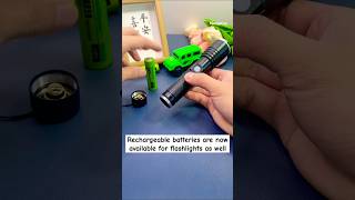 Rechargeable batteries are now available for flashlights as well [upl. by Ahseeyt]