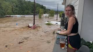 Flooding in Asheville North Carolina [upl. by Poppy]