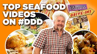 Top 20 Wildest DDD Seafood Videos with Guy Fieri  Diners DriveIns and Dives  Food Network [upl. by Oflodor]