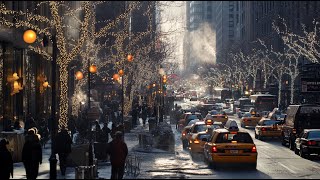 NYC Holiday Walk 5th Ave Luxury Shopping Louis Vuitton Installation Rockefeller Tree amp More [upl. by Robins739]