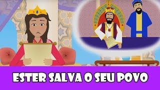 DESENHOS BÍBLICOS  ESTER SALVA O SEU POVO [upl. by Rehprotsirhc927]