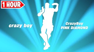 Fortnite Crazy Boy Emote 1 Hour CrazyBoy  PINK DIAMOND [upl. by Hoeve]