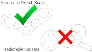 Alibre Version 28 Preview Automatic Sketch Scaling [upl. by Elon]