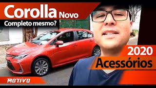 Novo Toyota Corolla review e acessórios [upl. by Ayanet616]