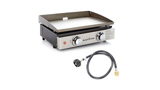 Blackstone Portable Outdoor 22quot Table Top Gas Griddle w [upl. by Ahsaercal]