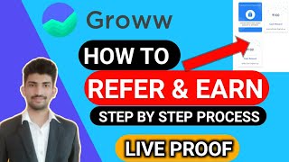 How to Refer and Earn in Groww App  Refer and Earn in Groww App ₹100 per Refer [upl. by Luiza]