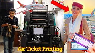 Air Ticket Printing Process How To Print An Air Ticket Flight Ticket Print Kaise Kare [upl. by Eelannej]