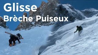 Brèche Puiseux Grandes Jorasses Chamonix Mont Blanc ski de randonnée montagne alpinisme [upl. by Vesta]