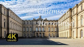 4 K Walk Herreninsel Chiemsee zum Königsschloss zwischen München und Salzburg Walktrough 4K HD [upl. by Leima]