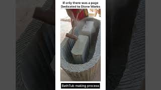 Stone made bathtub making process stonecraftalvstones [upl. by Alvie]