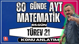 🟥 TÜREV 21 ✅ Ekstremum Noktaları 80 Günde AYT Matematik  AYT Matematik Kampı [upl. by Crocker]