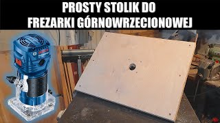 Prosty stolik do frezarki górnowrzecionowej [upl. by Rider]