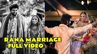 Rana Daggubati amp Miheeka Bajaj MARRIAGE FULL VIDEO  RANA Weds Miheeka [upl. by Angele]