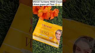 VICCO Turmeric WSO Cream pH Test ✨😱🤯shorts trending vicco subscribe viral [upl. by Aroda]