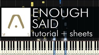 Aaliyah  Enough Said feat Drake  Piano Tutorial  How to Play  Sheets [upl. by Jelle]