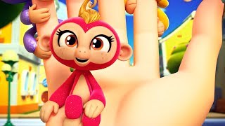 Fingerlings Tales  How The Fingerlings Travel Around Melody Village  Kids Cartoons [upl. by Aderfla755]