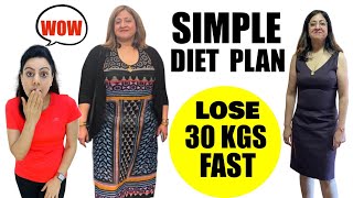 Best Diet Plan To Lose Weight Fast For Women Above 80 Kgs  Tried amp Test By My Client [upl. by Flemming719]