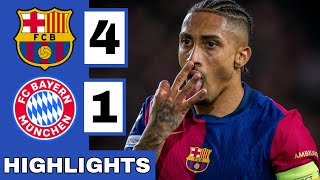 🔴Barcelona vs Bayern Munich 41 Extended HIGHLIGHTS  UEFA Champions League [upl. by Lamaj771]