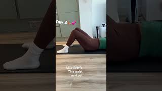 Tiny waist workout Daisy keech fitness fitnessshorts weightloss homeexercise fatlossexercises [upl. by Claire]