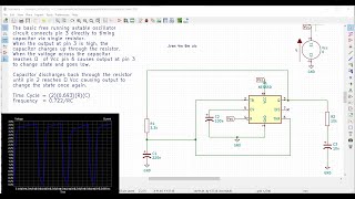 Kicad tutorial 23 Design and simulation of basic NE555 oscillator circuit [upl. by Aihcats]