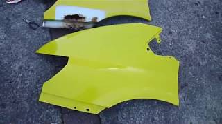 Repairing rusty Ford Transit Front Wings Part 2 [upl. by Annaigroeg]