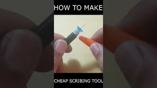 HOW TO MAKE CHEAP SCRIBING TOOL  GUNPLA  GUNDAM ガンダムTUTORIAL SHORT [upl. by Aniale68]