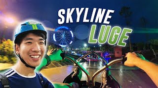 Skyline LUGE  Gamuda Gardens at Night First time [upl. by Oniskey993]