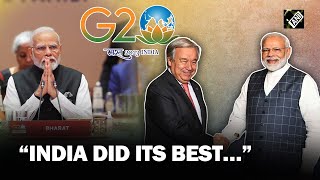 “India did its best…” UN SecyGen lauds India’s G20 presidency efforts made for Global South [upl. by Celisse103]