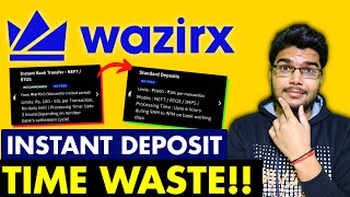 Wazirx Deposit TIME WASTE  WazirX Deposit INR SOLUTION  WazirX INR deposit problem [upl. by Cornwell352]