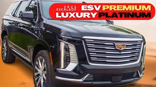 1st Real Look of 2025 Cadillac Escalade ESV Premium Luxury Platinum productionready more [upl. by Enoitna]