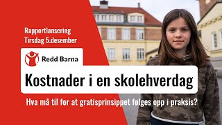 Kostnader i en skolehverdag – rapportlansering 05122023 [upl. by Stempien211]