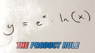 How to differentiate ex  lnx using the product rule [upl. by Ahsar]