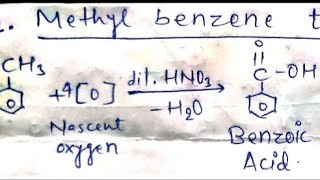 Conversion of Organic chemistry  Benzoic acid to methyl benzene  Methyl benzene to Benzene [upl. by Ahsima]