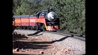 Huffin amp Puffin Southern Pacific Daylight 4449 thundering through the hills of Shasta 1991 [upl. by Yoshiko395]