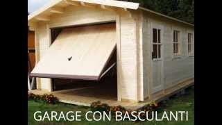 GARAGE IN LEGNO CON PORTE BASCULANTI [upl. by Myrt957]