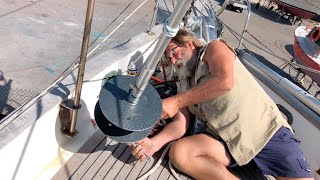 Ep 235  Installing our Reefurl Roller Reefing Furler Sailing Nutshell [upl. by Ayrad]