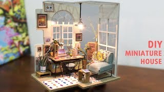 DIY Miniature House  Working Room from RoboTime Kit [upl. by Ursala]