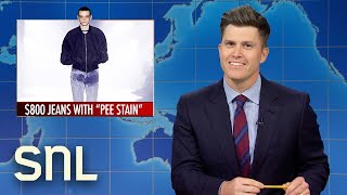 Weekend Update Tom Brady Regrets Roast 800 PeeStained Jeans  SNL [upl. by Edniya145]