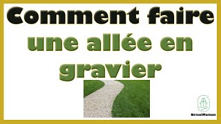 Comment faire une allée en gravier [upl. by Noemad]