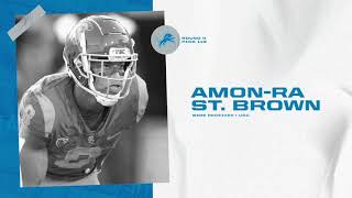 2021 NFL Draft AmonRa St Brown highlights [upl. by Euqnom]