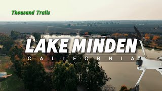 Drone footage for Thousand Trails Lake Minden  in the heart of California [upl. by Mountford768]