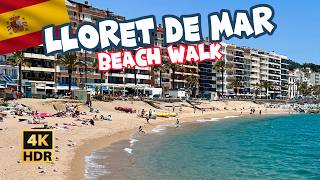 Discovering Lloret De Mars Stunning Beaches A 4K Walk [upl. by Romeon839]