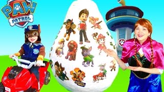 Paw Patrol GIANT SURPRISE EGG [upl. by Chainey]