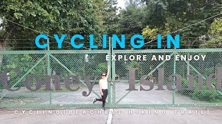 CYCLING IN CONEY ISLAND🇸🇬  EXPLORE AND ENJOY adventure beach [upl. by Nezam]