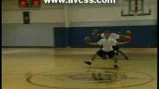 Basketball Drill  Step Slide holding Basketballs [upl. by Anayit6]