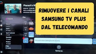 Rimuovere i canali Samsung TV Plus dal telecomando [upl. by Godding]